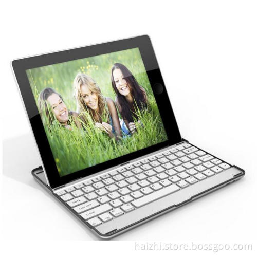 hot sale for ipad 2/3 alunminum wireless bluetooth 4.0 keyboard laser bluetooth keyboard